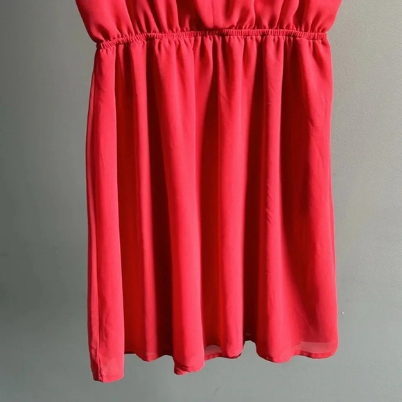 Forever 21 Coral Pink Dress | Coral Pink Dress | Wedding Guest | Spring | Summer - Picture 7 of 8